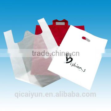 cheap hdpe t-shirt packaging plastic hdpe shopping bag