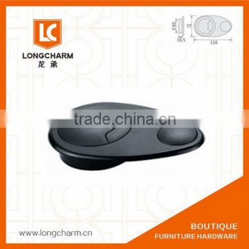 China manufacturer black plastic cable grommet for office desk