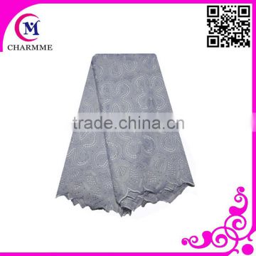 China swiss cotton voile lace CCL-5S062 with top quality white swiss lace for sale