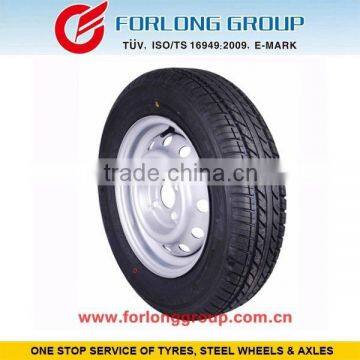 Trailer tyre and rim155/80R13 on wheel 4/100