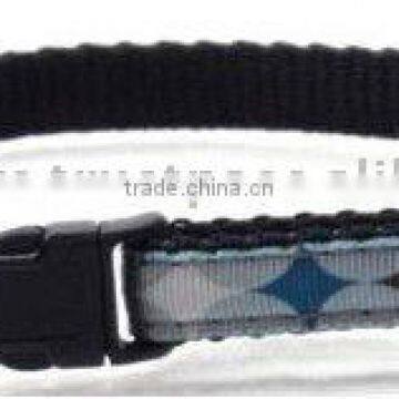 3/8" Fashion Nylon Blue Diamond Collars