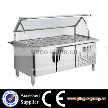 YGDM46 Electric Stainless Steel Buffet Fridge For Hotel Equipment