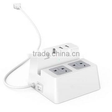 CE ROHS FCC certificated usb charger port power strip for laptop,mobile, tablet PC