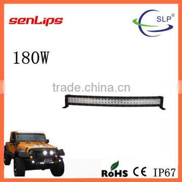 Super bright 180W Curved LED light bar Combo beam waterproof ip67 for offroad truck cars suv