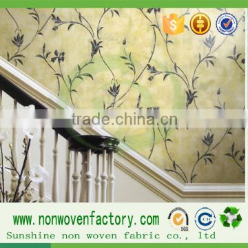 China top ten selling products printed nonwoven fabric for wall paper