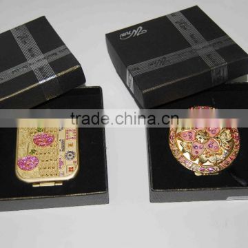 custom design handmade black square gift packaging box with foam insert packaging for mirror from Shenzhen factory