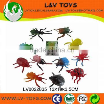 Simulation plastic animal toys small flying insect toys 14 IN 1