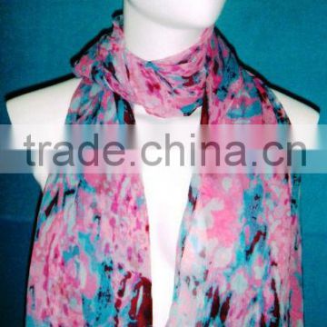 100% Chiffon printed scarf/scarves