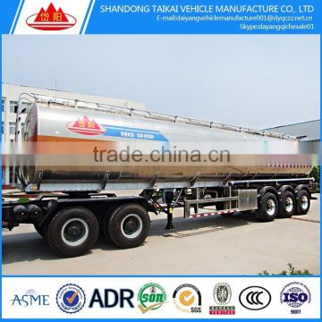 50000 liter fuel tank semi-trailer,aluminum tank semi trailer made in china