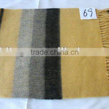 50/50 wool cashmere horizontal striped scarfs