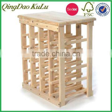 eco friendly premium wooden wine rack table for kitchen