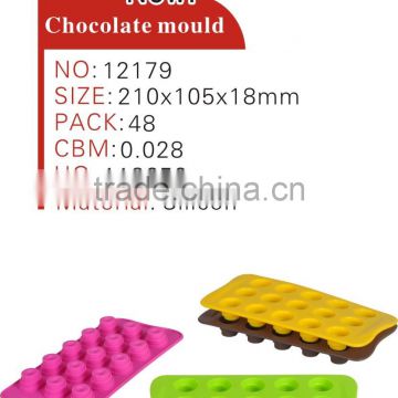 2014 Hot and fashion various shape silicone chocolate molds