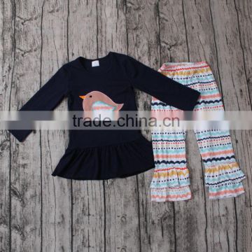 kids clothes wholesale china chicken embroidery childrens outfits kids fall outfits