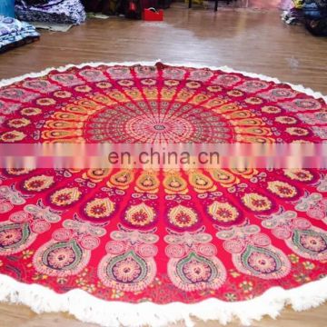 Red Beach Throw Tapestry Hippie Yoga Mat Table Runner Indian beach throw online