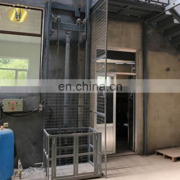 7LSJC Shandong SevenLift hydraulic small stationary freight elevator price