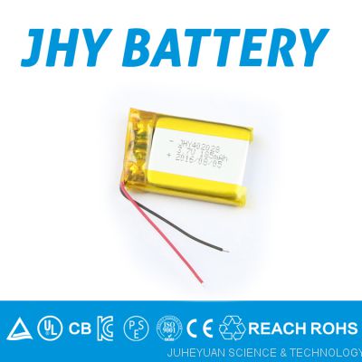 3.7v 600mah 802540 lipo battery with CE certificate