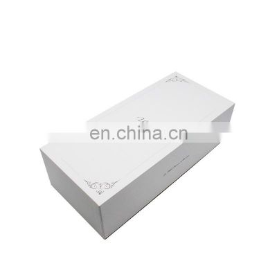 Custom design print logo paper packing with luxurious present white gift boxes