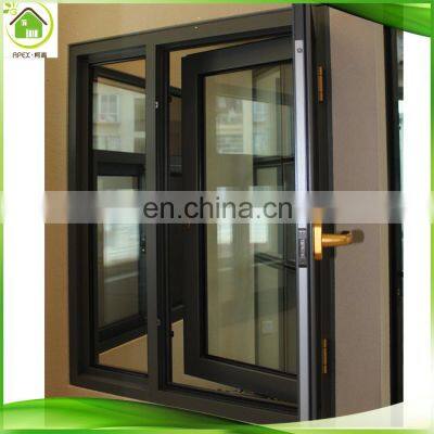 powder coated thermal break heat insulation frame window