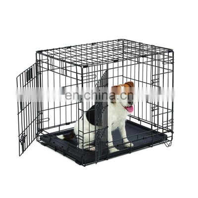Manufacturer design popular cheap custom stainless steel breathable dog cages metal kennels pet