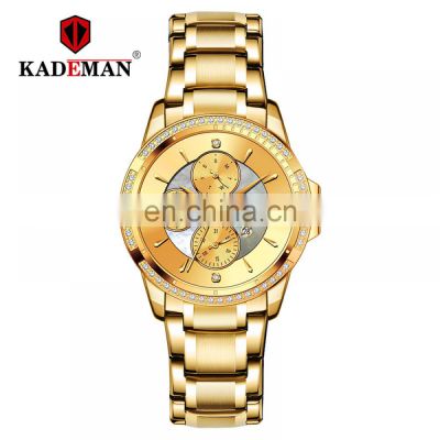 KADEMAN KD834L Quartz Watch Fashion Waterproof Top Luxury Brand Watch Bracelet Set Women
