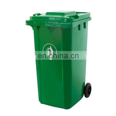 240l outdoor recycle trash can mobile wheelie plastic dustbins garbage waste bins