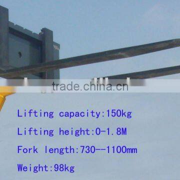 mini forklift loader with 150kg load