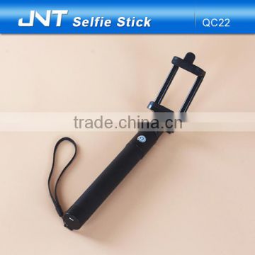 Wholesale Alu alloy bluetooth selfie stick with micro USB interface for smartphones