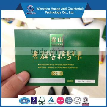 Promotion voucher paper with high quality