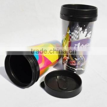 Promotional hot sale double wall insulated acrylic mug