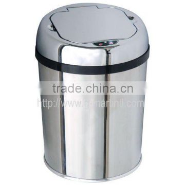 3 Liter mini hands free stainless steel sensor trash can, auto touchless dustbin