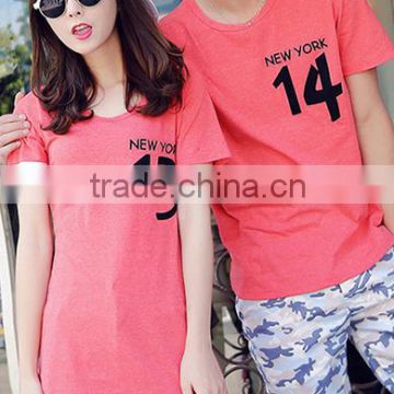Outwear cotton high quality love couple t-shirt design