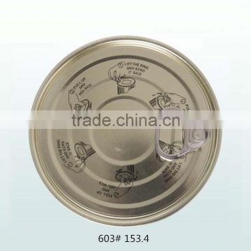 High Quality Tinplate 603# Easy Open End Can Cap For Food Packing