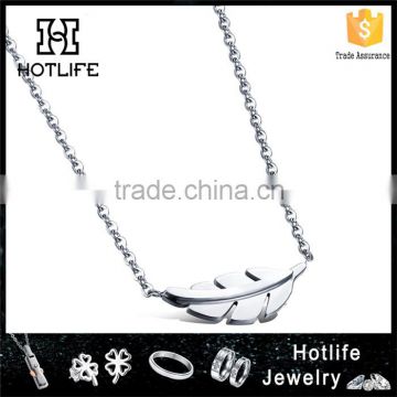 Top sale wholesale stainless steel women's leaf bracelet