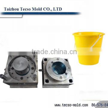 OEM yellow color plastic injection bucket mould maker