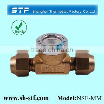 Brass sight glass of Air Conditioner