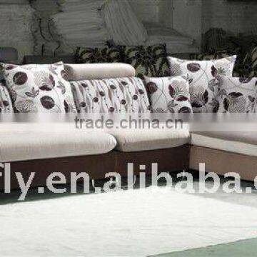 Cheap morden fabric cornor sofa set