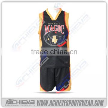 customized basketball uniform black design camo basketball jersey