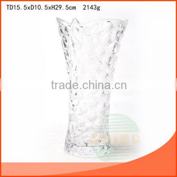 The lily flower shape and Elegant2143Gglass vase wholesale