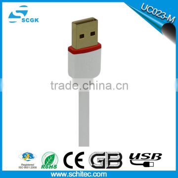 Stretch Flat 3 in 1 micro usb cable sync data charger cable for iphone4s/5c/5s,smart phone and Samsung