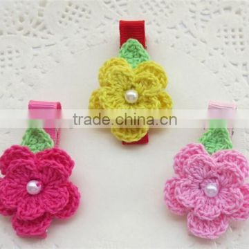 kids crochet hair accessories flower