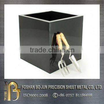 flower planter customized polished steel powder coated flowerpot made in China