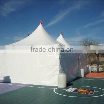 Chinese supplier pinnacle 6 x 6 m outdoor white PVC tent , high peak tent , canopy tent,tents on sports court