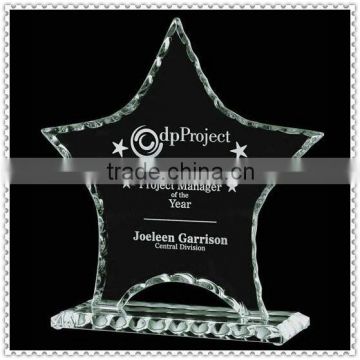 Shining Diamond Glass Star Award For Company Encouragement