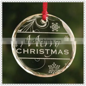 Popular Christmas Faceted Glass Ornament For Decoration