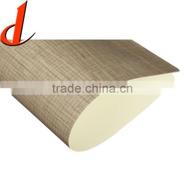 high gloss opaque glass wood grain pvc film for mdf carving board
