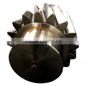 welding helical spur gears and shaft