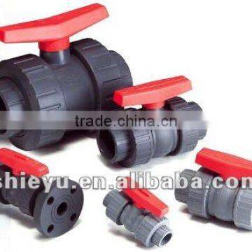 Plastic valve ture union ball valve