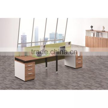 wooden furniture designs 2 person office desk/ office desk for 2 people