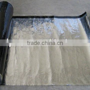 Self-adhesive bitumen waterproofing membrane with aluminum film