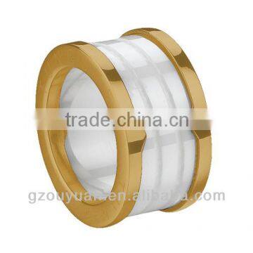 Ceramic and Stainless Steel Combined Ring, Wide Ceramic Ring, Big Size Ceramic Ring